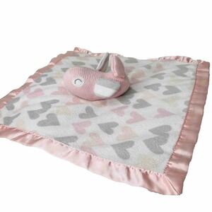 Cloud Island Baby Lovey Pink Bird Hearts Security Blanket Plush Knit Target 2018